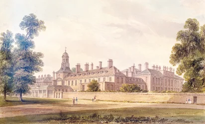 Die Südwestansicht des Kensington Palace, 1826